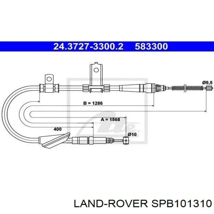 230246 Adriauto cable de freno de mano trasero izquierdo