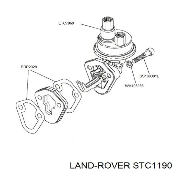 Bomba de combustible mecánica Land Rover STC1190 precio, desde 45,88 EUR