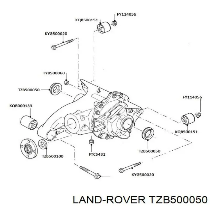 Retén del diferencial del eje delantero Land Rover TZB500050 precio, desde 10,26 EUR
