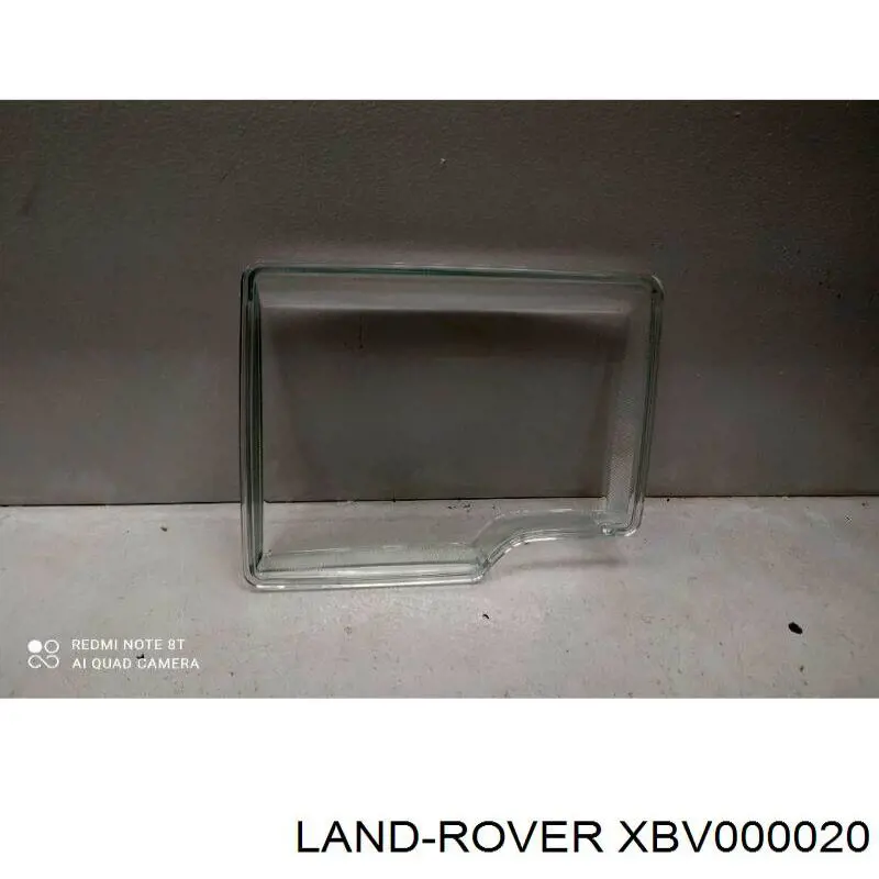 XBV000020 Land Rover cristal de faro derecho