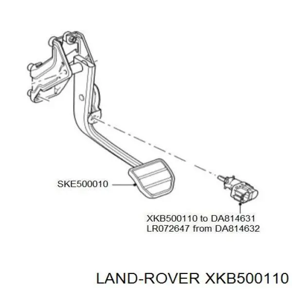 Comprar XKB500110 Land Rover Interruptor de luz de freno