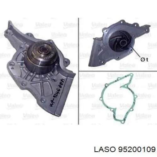 Bomba de agua Audi 80 8C2