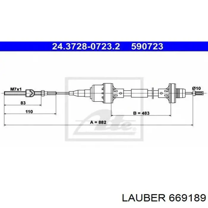 66.9189 Lauber cremallera de dirección