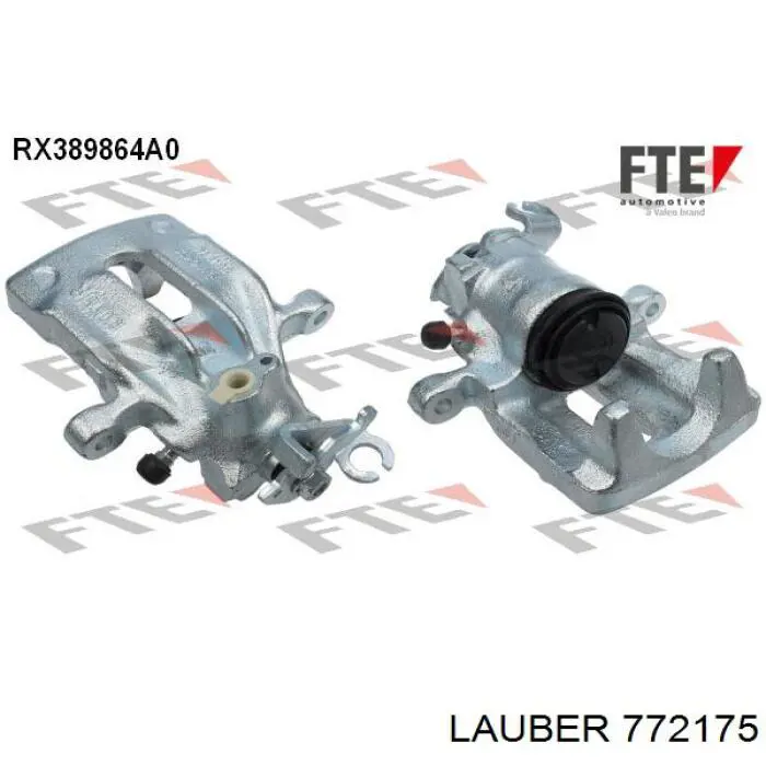 772175 Lauber pinza de freno trasero derecho