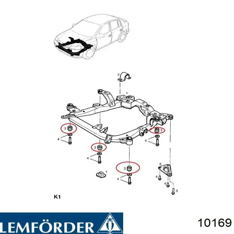 Comprar 10169 Lemforder Rótula inferior de suspensión