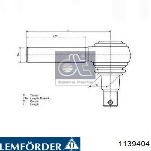 Comprar 1139404 Lemforder Terminal de dirección