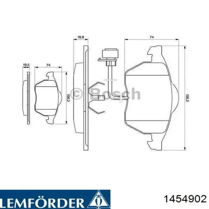 Comprar 1454902 Lemforder Rótula barra de acoplamiento exterior