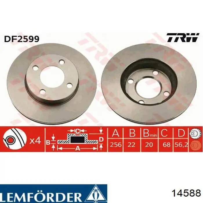 14588 Lemforder Discos