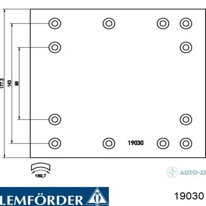 19030 Lemforder freno de disco delantero