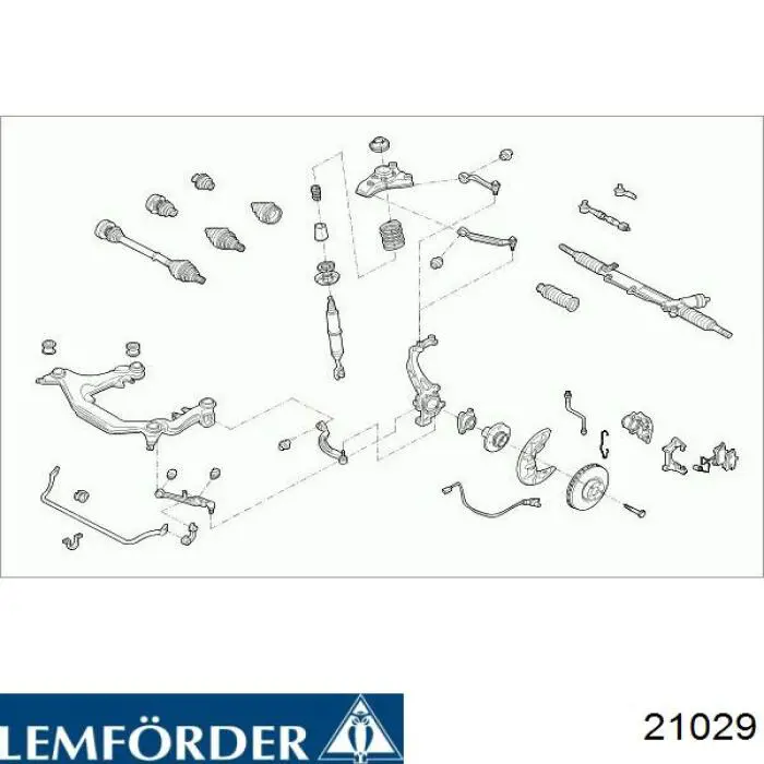 Comprar 21029 Lemforder Brazo superior derecho de la suspensión delantera