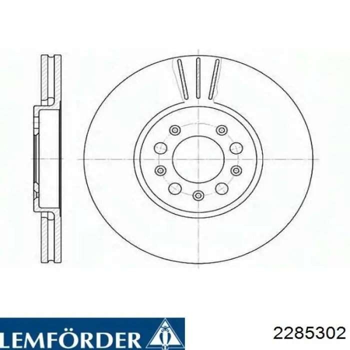 Freno de disco delantero Mercedes E C124