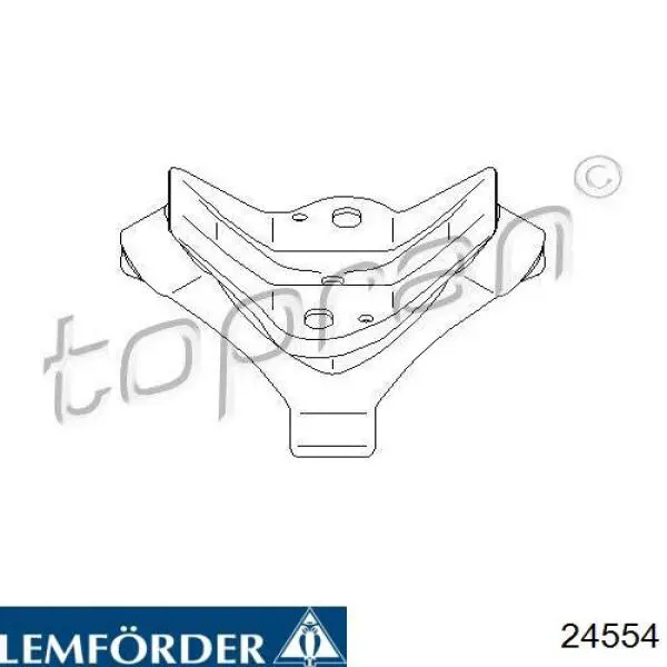 24554 Lemforder abrazadera de silenciador trasera