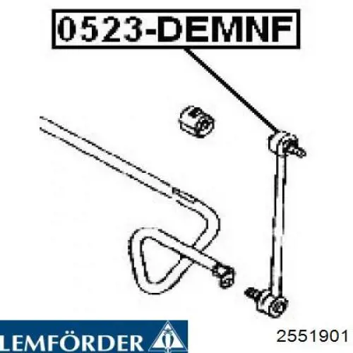 25519 01 Lemforder soporte de barra estabilizadora delantera