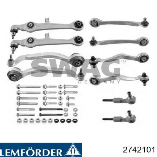 2742101 Lemforder Kit de brazo de suspensión delantera
