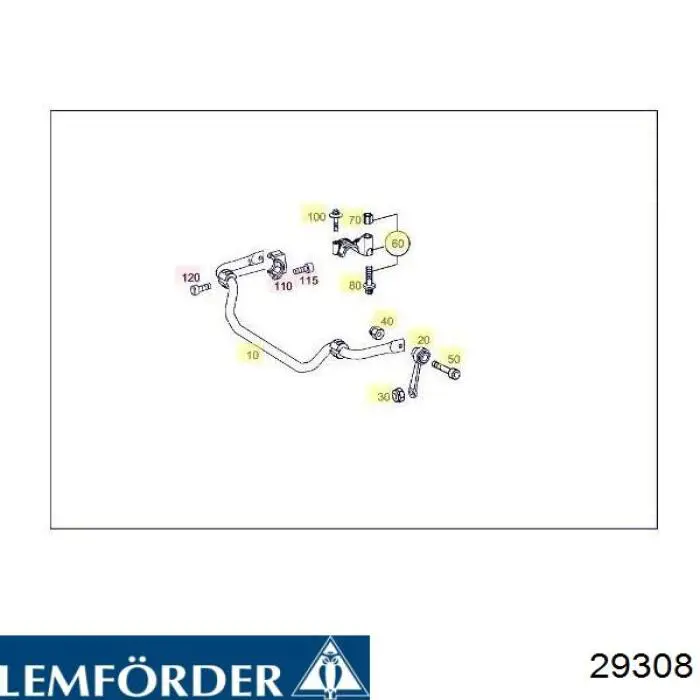 Bieleta estabilizadora delantera izquierda Lemforder 29308 precio, desde 18,04 EUR