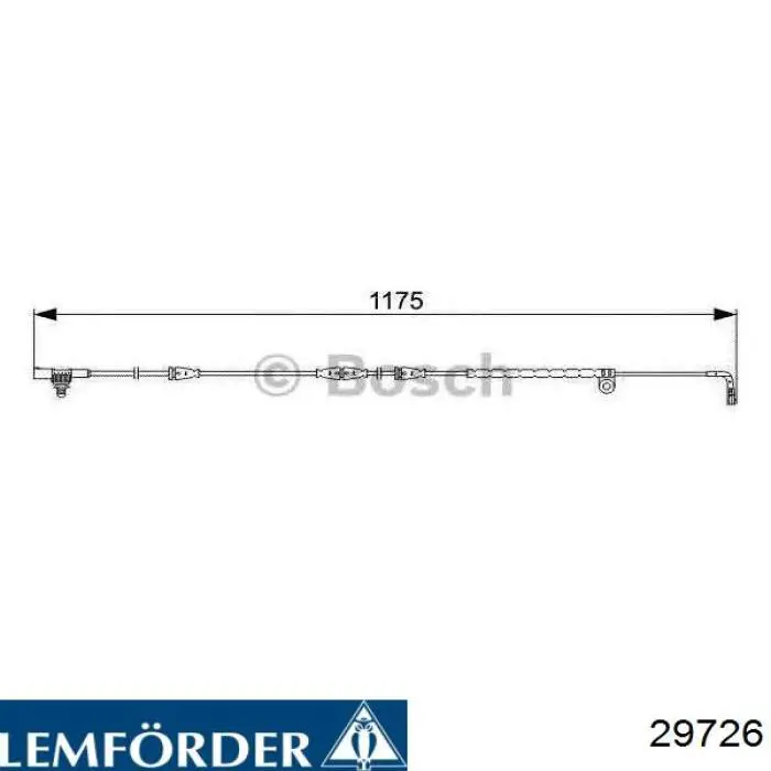 Silentblock del brazo superior de suspensión trasera 29726 Lemforder