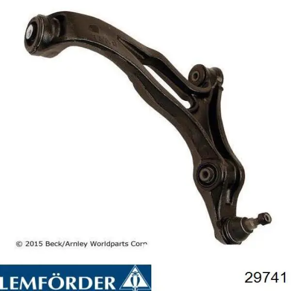 Brazo inferior izquierdo de la suspensión delantera 29741 Lemforder