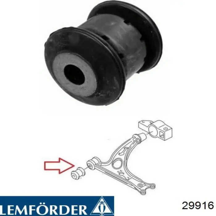 29916 Lemforder Silentblock de brazo de suspensión delantero inferior