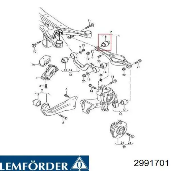 Comprar 2991701 Lemforder Buje del brazo inferior trasero