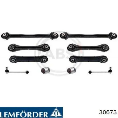 30673 Lemforder brazo suspension inferior trasero izquierdo/derecho