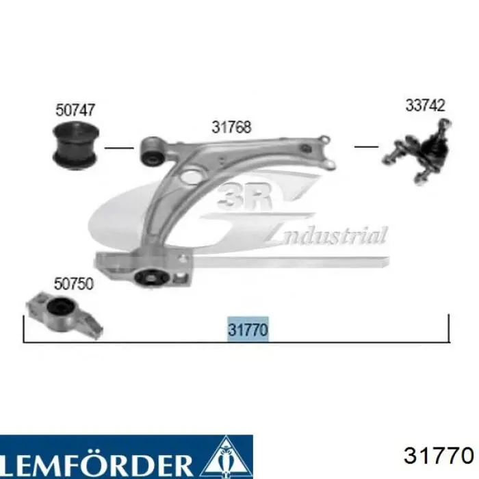 31770 Lemforder soporte amortiguador delantero