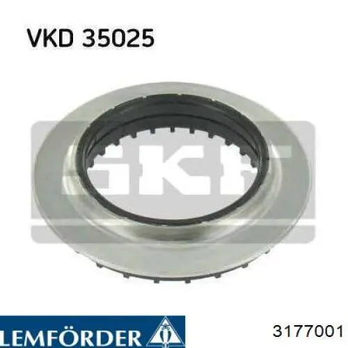 Soporte del amortiguador delantero Lemforder 3177001