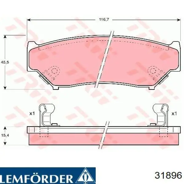 31896 Lemforder barra estabilizadora trasera izquierda