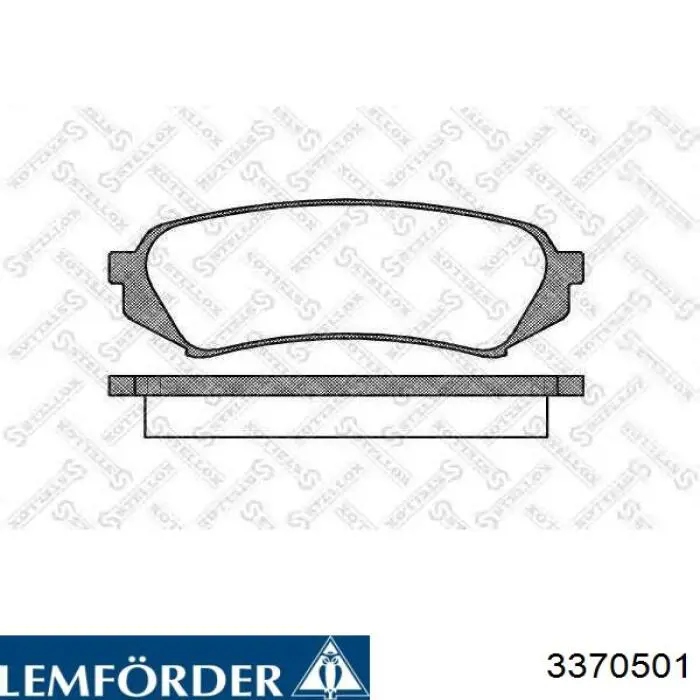 Brazo inferior izquierdo de la suspensión delantera 3370501 Lemforder