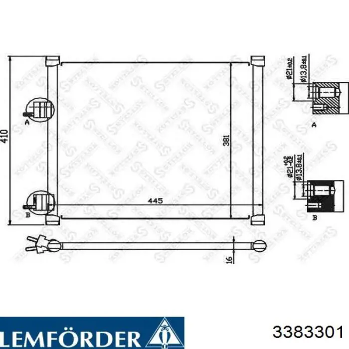 33833 01 Lemforder barra transversal de suspensión trasera