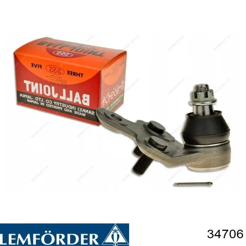 Rótula de suspensión inferior izquierda Lemforder 34706 precio, desde 26,30 EUR
