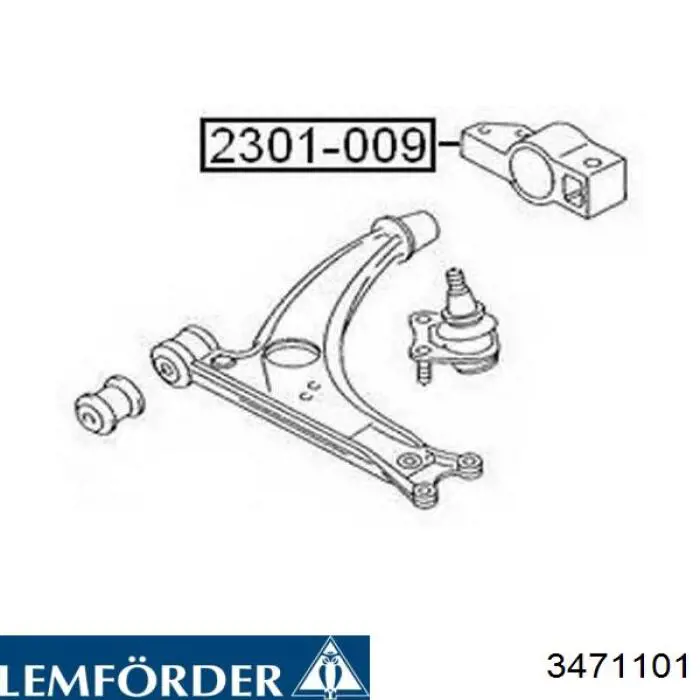 Silentblock de brazo de suspensión Lemforder 3471101 precio, desde 47,82 USD