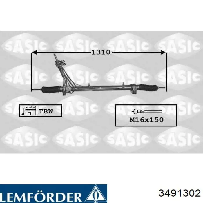 Barra de acoplamiento 3491302 Lemforder