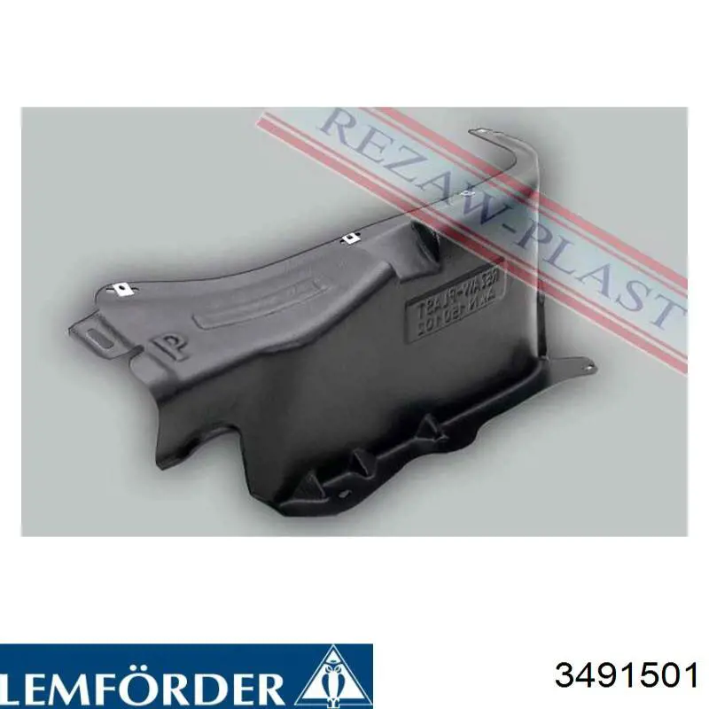 Guardapolvo de dirección derecho (cremallera) 3491501 Lemforder