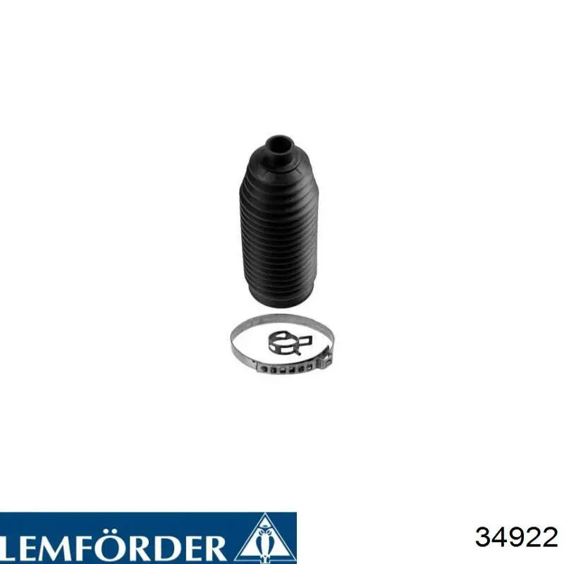 Guardapolvo de dirección derecho (cremallera) 34922 Lemforder