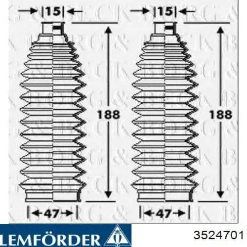 Comprar 3524701 Lemforder Plumero de dirección