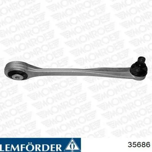 Brazo superior derecho de la suspensión delantera 35686 Lemforder