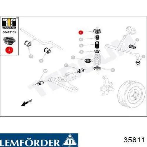 Comprar 182842 Febi Barra longitudinal de dirección delantera
