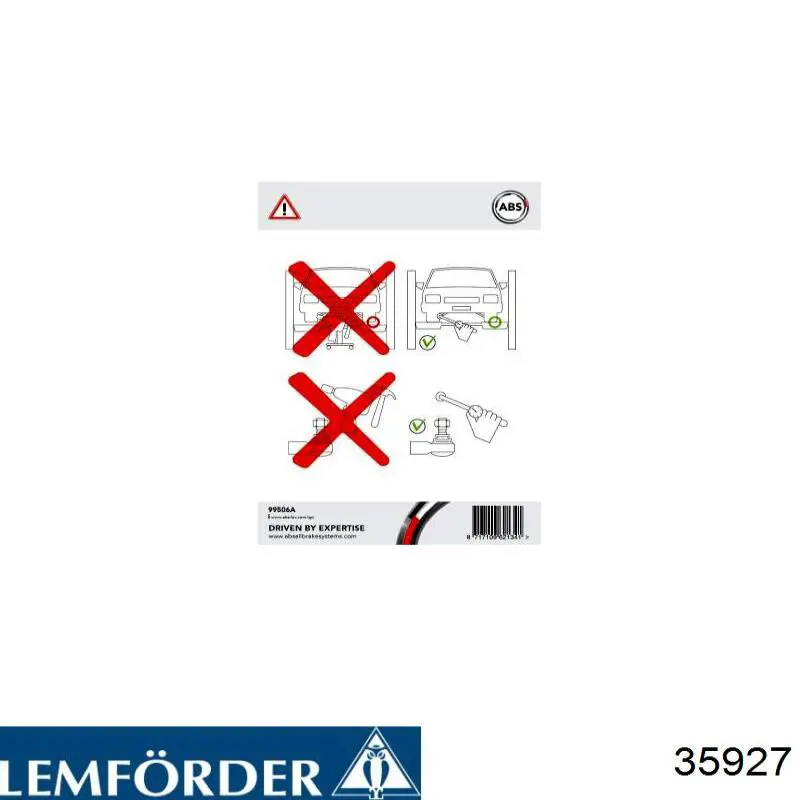 35927 Lemforder Silentblock del brazo superior de suspensión trasera
