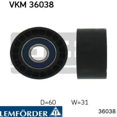 36038 Lemforder soporte de barra estabilizadora trasera