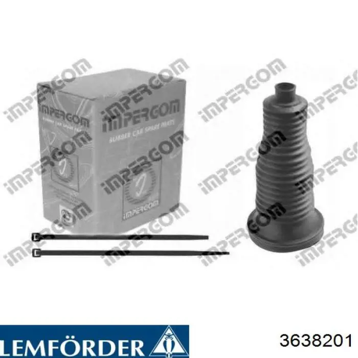 Guardapolvo de dirección derecho (cremallera) Lemforder 3638201 precio, desde 6,31 EUR
