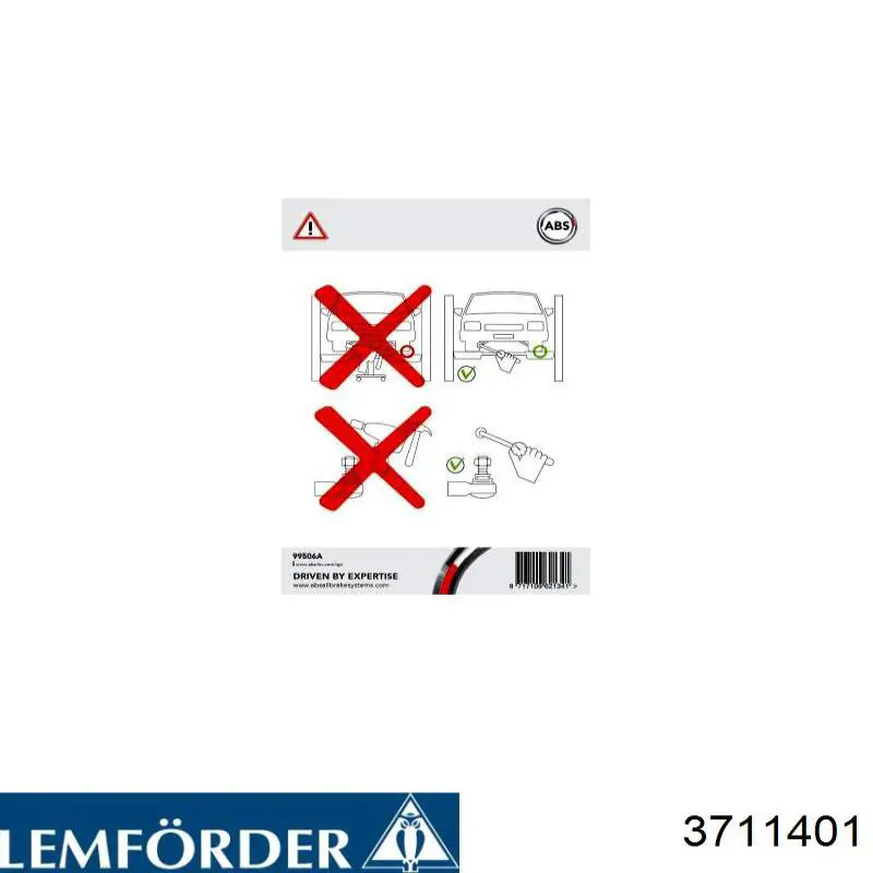 Brazo inferior izquierdo de la suspensión delantera Lemforder 3711401 precio, desde 102,06 EUR