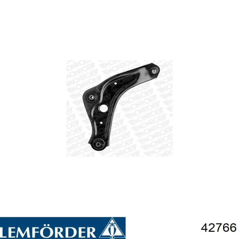 Brazo inferior derecho de la suspensión delantera 42766 Lemforder