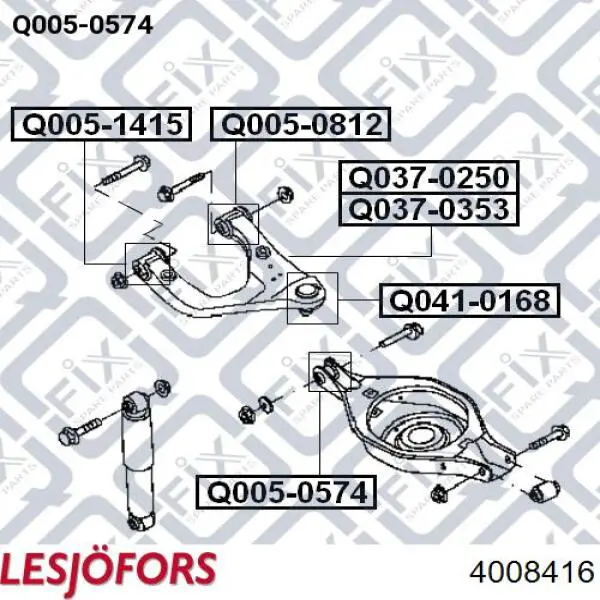 4008416 Lesjofors muelle de suspensión eje delantero