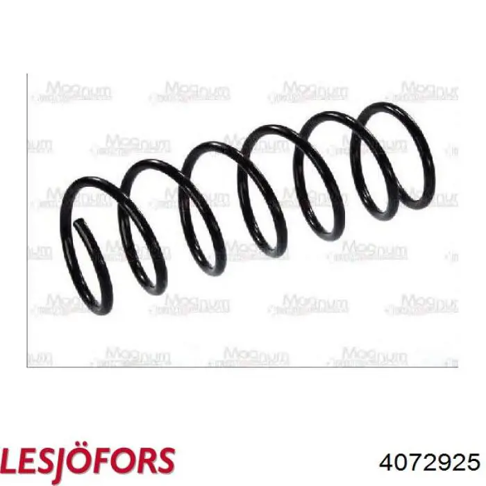 4072925 Lesjofors muelle de suspensión eje delantero