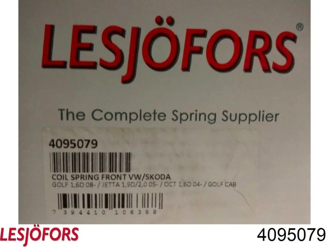 Muelle delantero Lesjofors 4095079 precio, desde 43,82 EUR