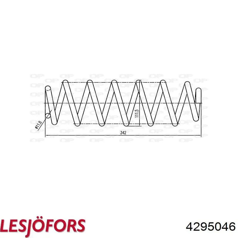 Comprar 4295046 Lesjofors Muelle de eje trasero
