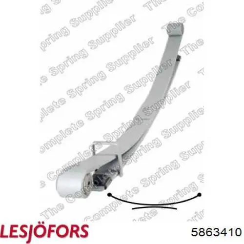 8200879921 Renault (RVI) Ballestas de suspensión trasera
