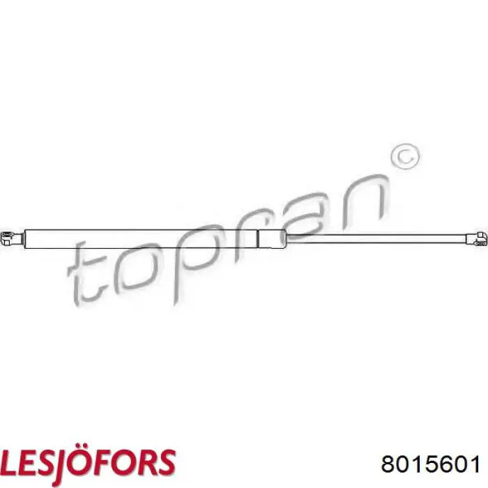 8015601 Lesjofors muelle neumático, capó de motor