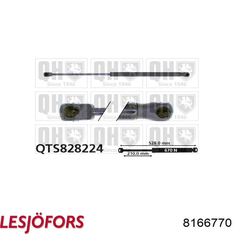 Comprar 8166770 Lesjofors Amortiguador de puerta trasera