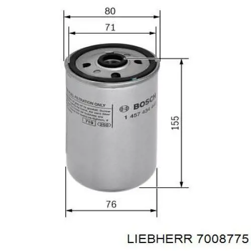 7008775 Liebherr Filtro de gasolina